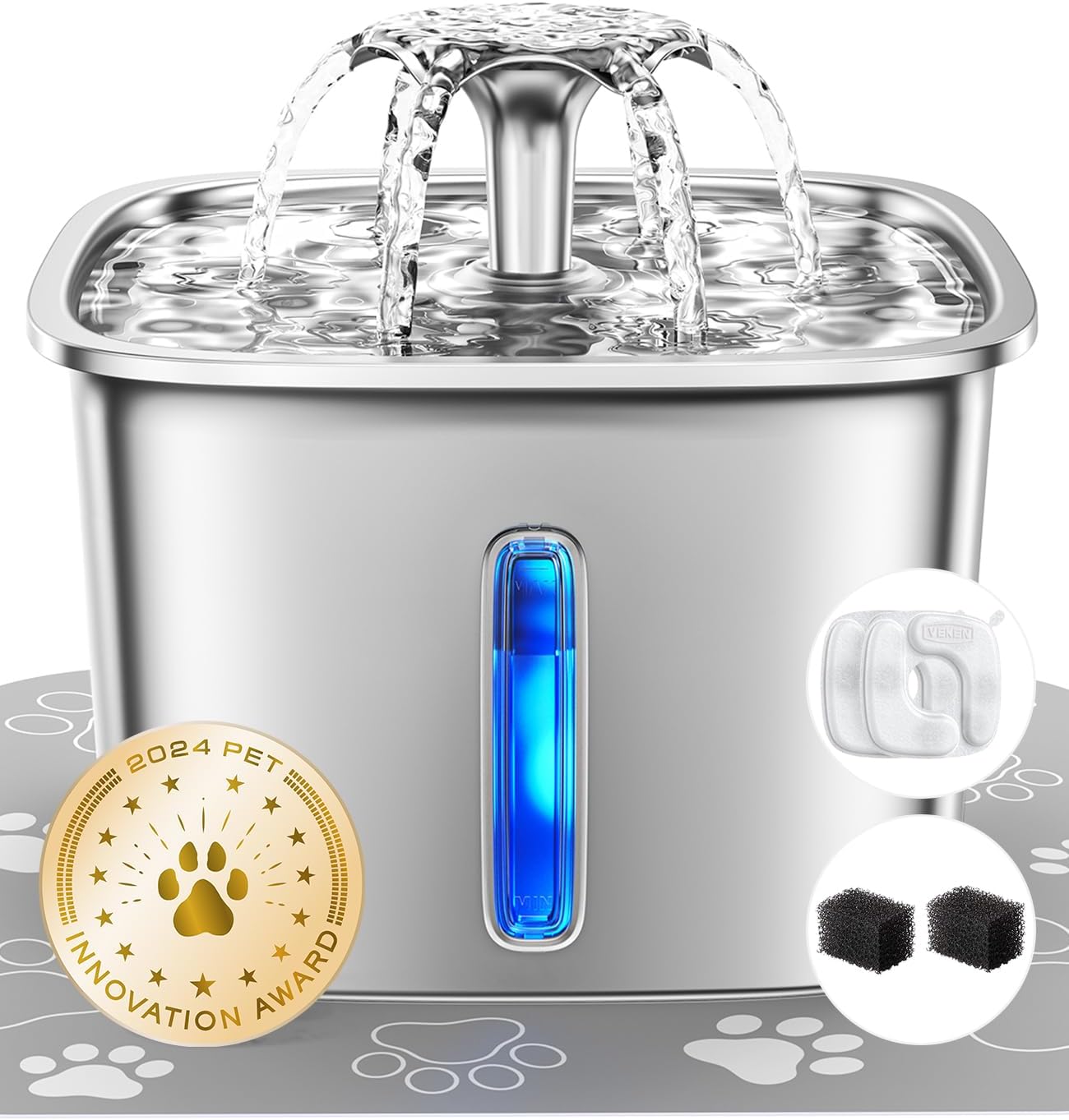 veken cat water fountain